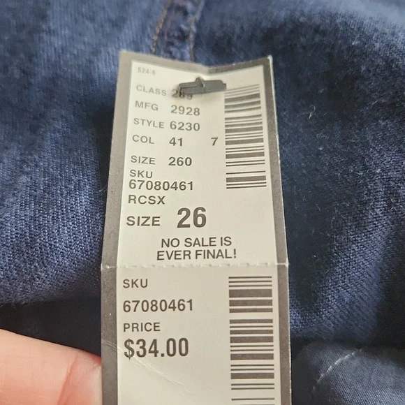 NWT Venezia Jeans Dark Blue Denim Women's Shorts Size 26 - Picture 7 of 8